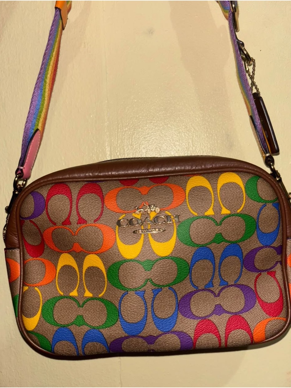 Coach Rainbow Bag - Brown Multicolor